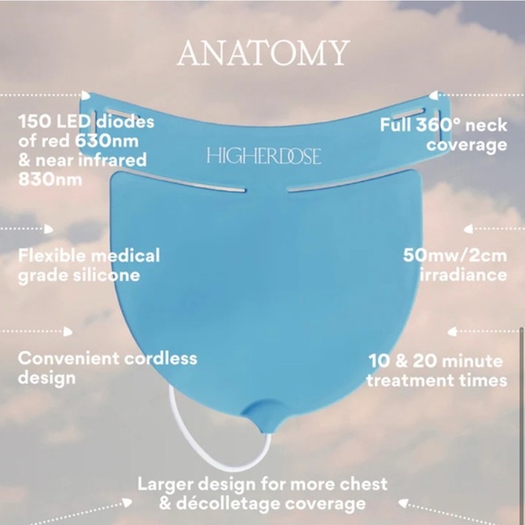 HigherDose Red Light Neck  / NEW IN BOX - Picture 4 of 4